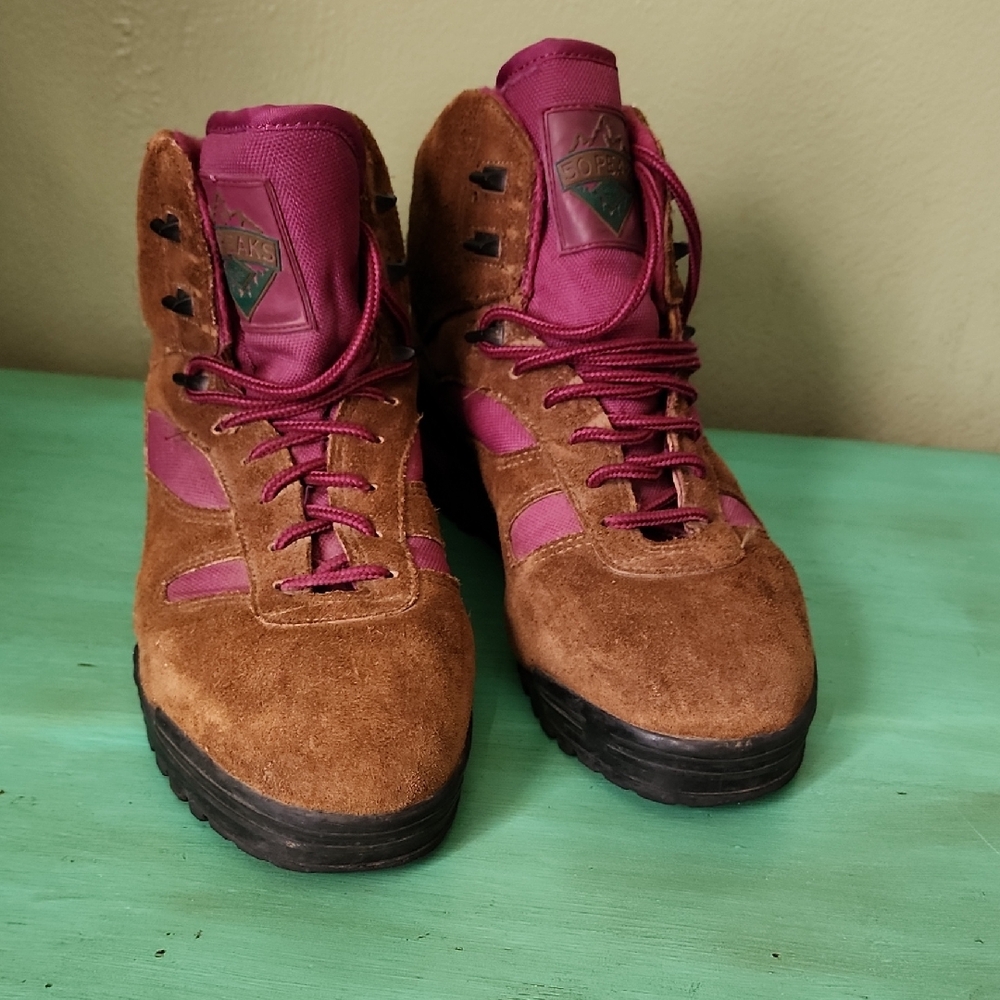 Hi-Tec Brown and Purple Women's Hiking Boots